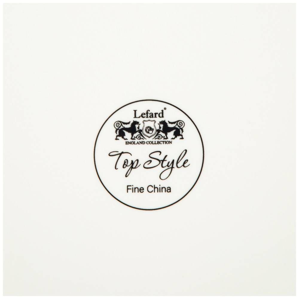 ТАРЕЛКA ЗАКУСОЧНАЯ LEFARD "TOP STYLE" ЧАСЫ 20,5 СМ СЕРАЯ (КОР=24ШТ.)