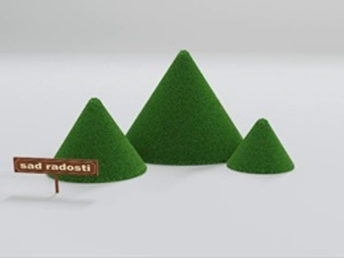 Фигура с искусственным озеленением “Конус” 2,0м