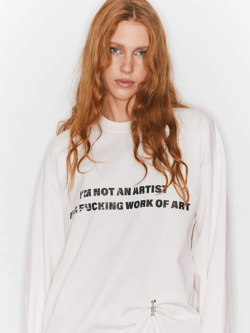 Лонгслив Work of art, молочный
