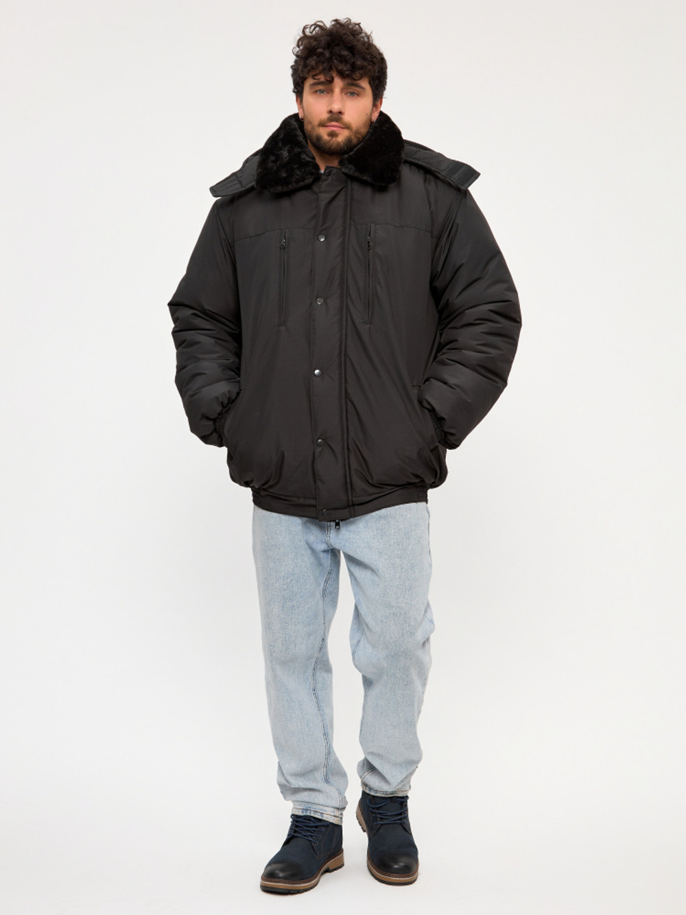 Куртка Орел зима черная охрана