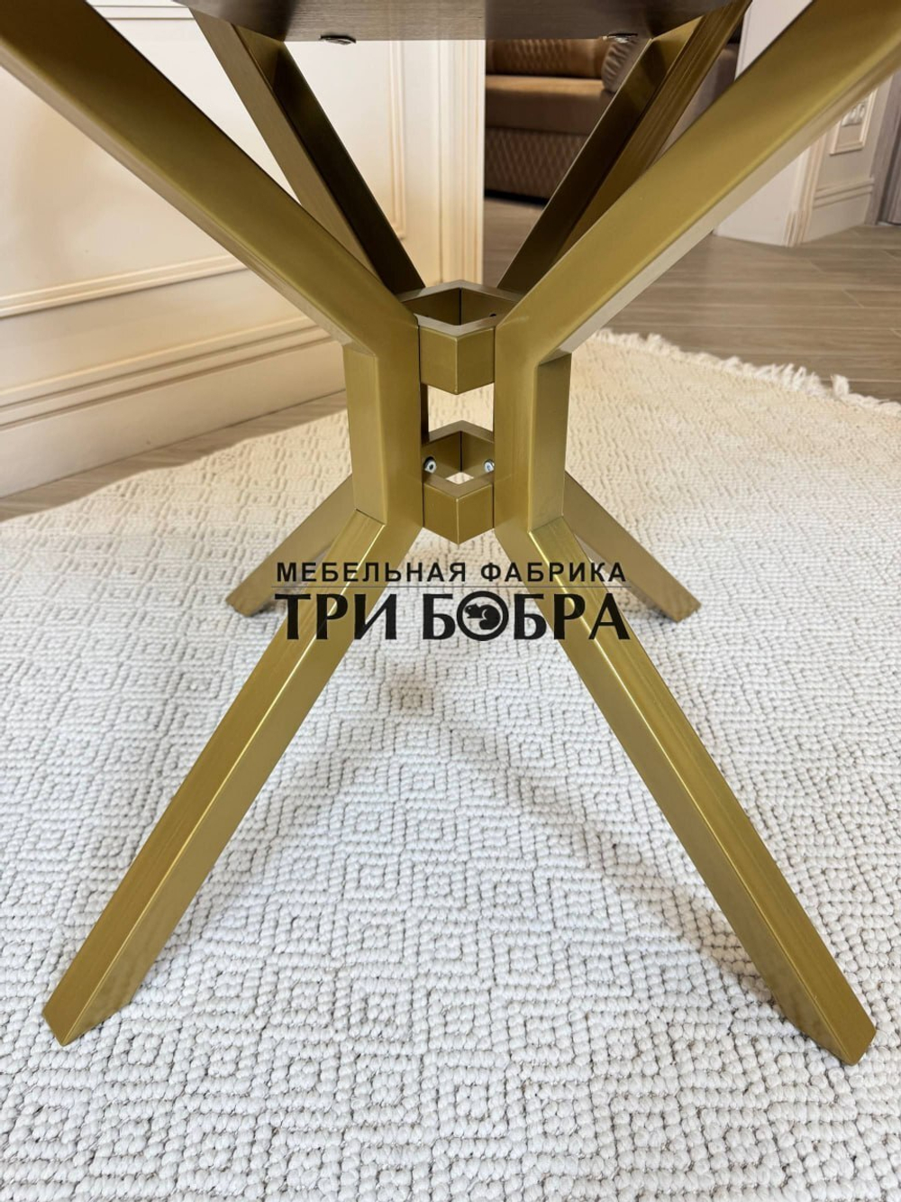 Кухонный раздвижной стол "Румба", белый глянец