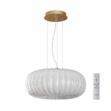 7720/48L PIKO LED SN 031 Светильник металл/стекло/прозрачный/золотой LED 48Вт 3000-6500K D500 IP20 пульт ДУ ANGELO