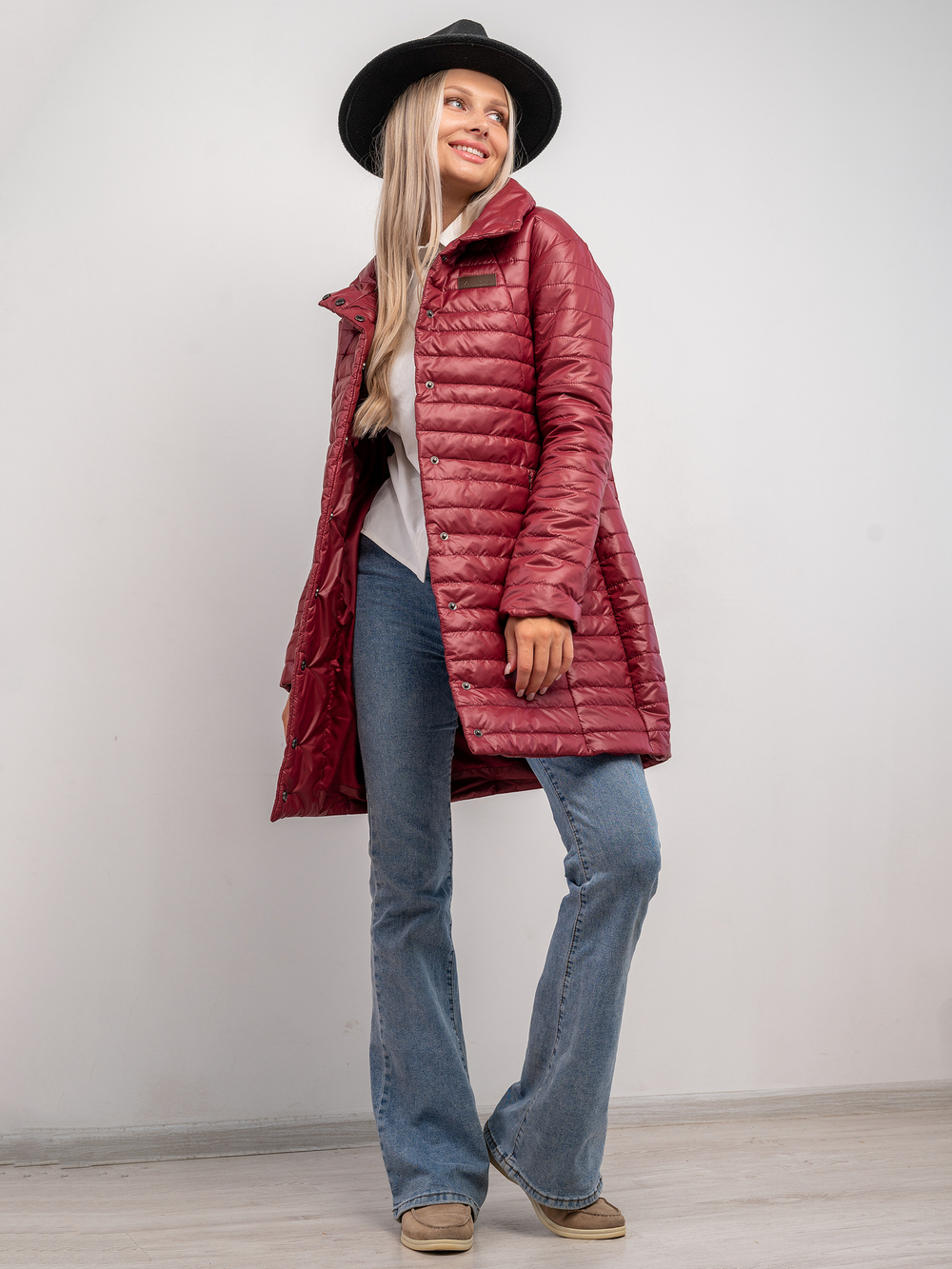 Полупальто "Сити" бордо