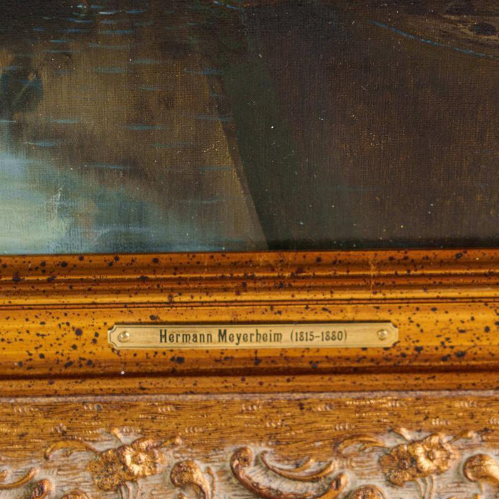 Картина  «Вид портового города / ANSICHT EINER HAFENSTADT»