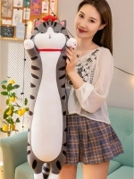 Мягкая игрушка кот батон 110 см, подушка обнимашка