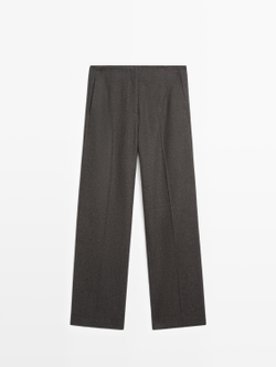 Massimo Dutti Брюки из 100% шерсти, шоколадный