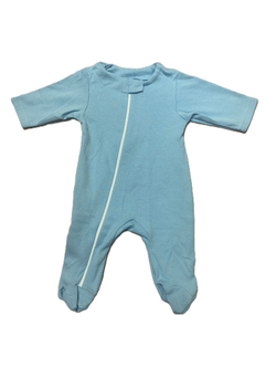 Комбинезон №4 на молнии из интерлока с закрытыми ножками (100% хлопок) на рост 56 см