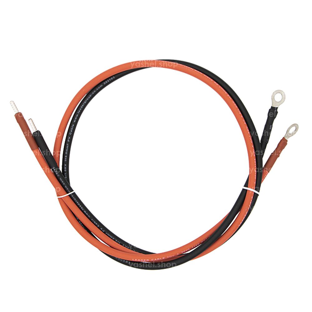 Силовой кабель для подключения контроллера заряда к АКБ, Сечение 10 мм. Длина 1 метр