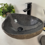 Каменная раковина из речного камня RS-05276 (48*38*15) 0861 из натурального камня