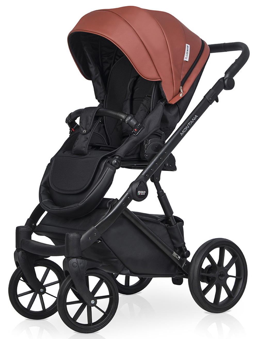 Детская коляска Riko Basic Montana Ecco 2 в 1 17 Maroon