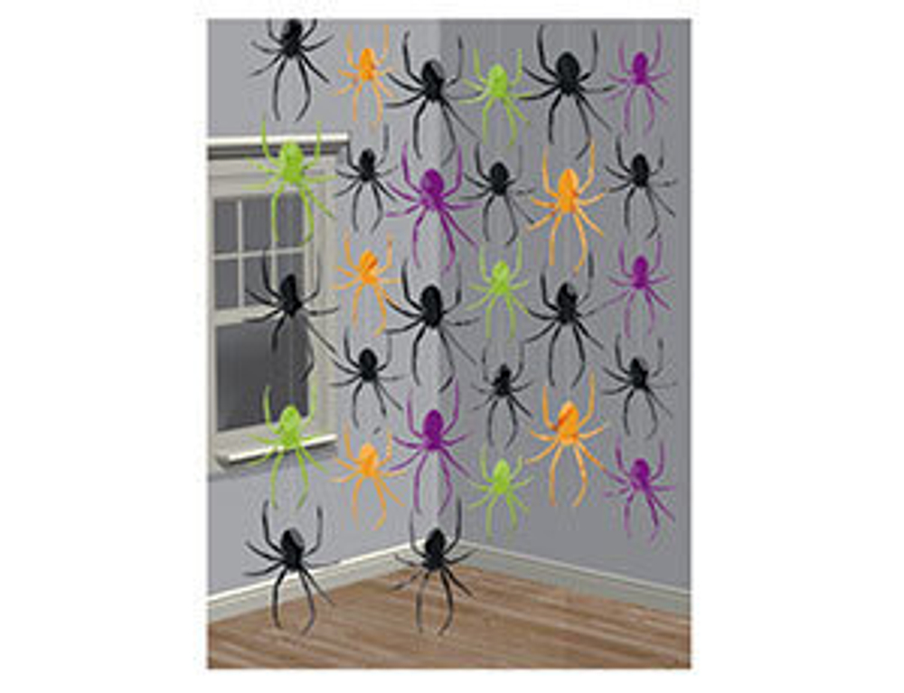 Гирлянда вертик Пауки 2,1м 6шт/A