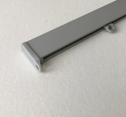 Заглушка Симпл Люкс для профиля Симпл, цвет серебряный металлик