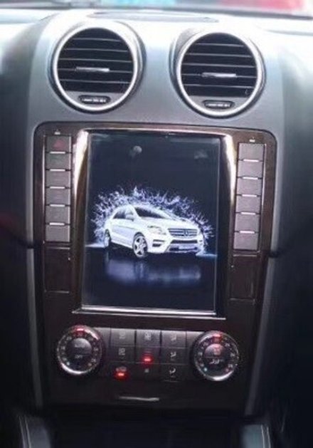 Магнитола для Mercedes-Benz ML (W164), GL (X164) 2005-2012 - Carmedia NH-1005 ("Тесла-Стиль") Android 11, 4+64Гб, CarPlay, SIM-слот