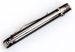 Нож Чебуркова Лидер нержавеющий дамаск карбонфотография - 7