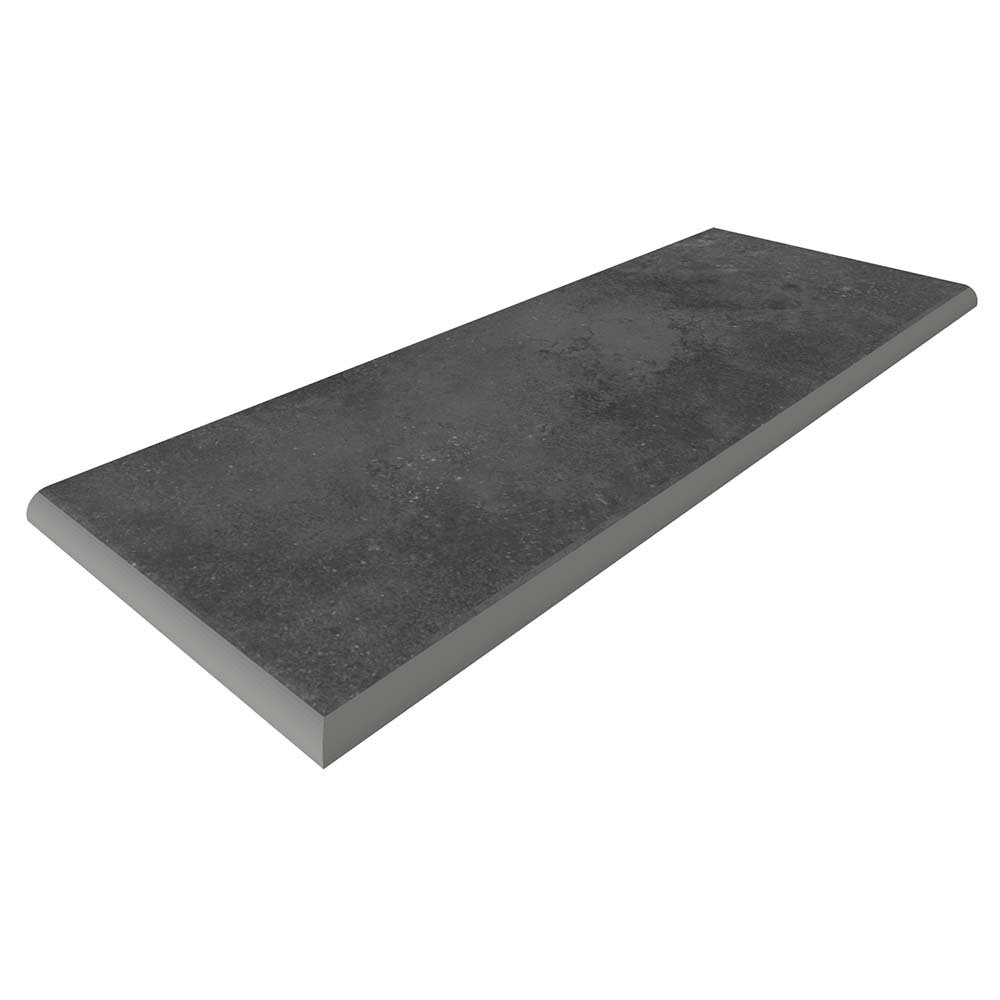 Cтупень угловая завальцованная LIFEBRICK OUTDOOR LIMESTONE BLACK