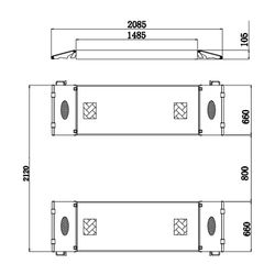 KraftWell (KRW350SF/220) Подъемник ножничный короткий напольный г/п 3500 кг
