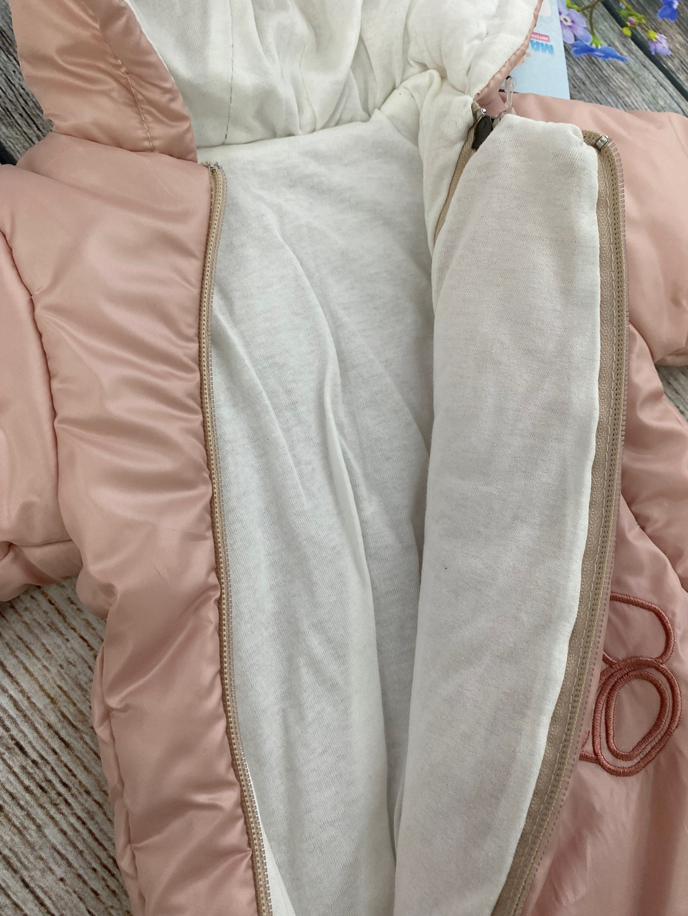 Комбинезон на осень-весну, Модель: Мишка ("Eliza baby") (Цвет: Персик, Размер: 74)