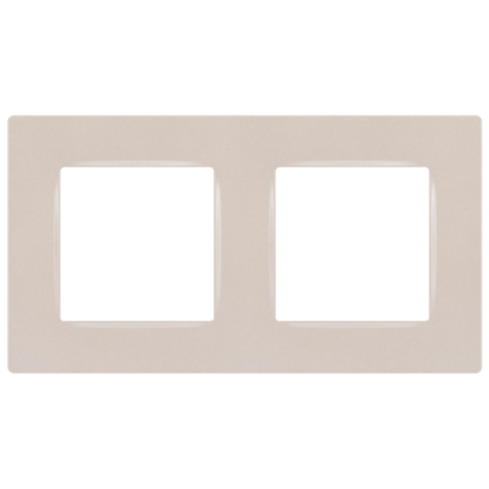 Рамка для розеток и выключателей ЭРА Серия 12 12-5202-15 на 2 поста, Классик, перламутр