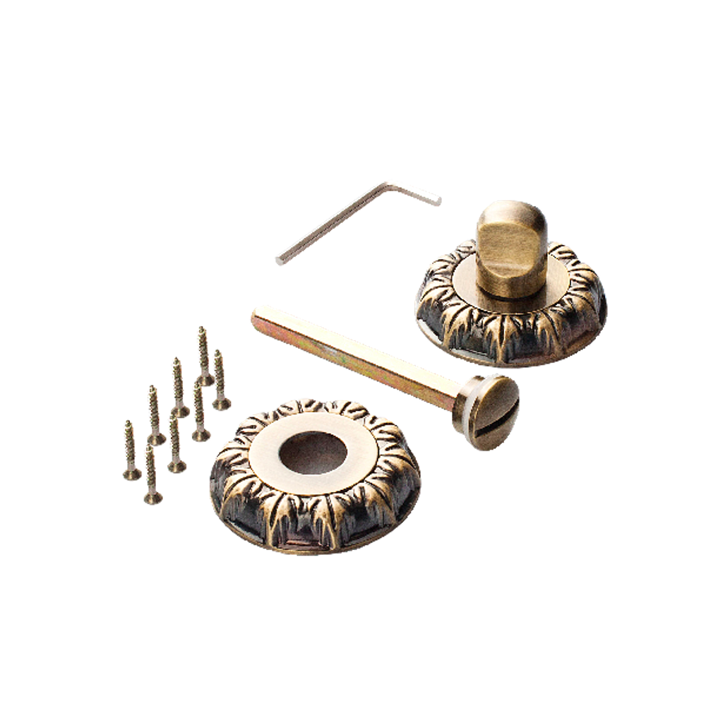 Завертка круг Ренц INBK 10 AB, цвет бронза античная (гарантия - 12 месяцев)