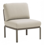 Модуль центральный пластиковый с подушками Nardi Komodo Elemento Centrale, тортора, панама