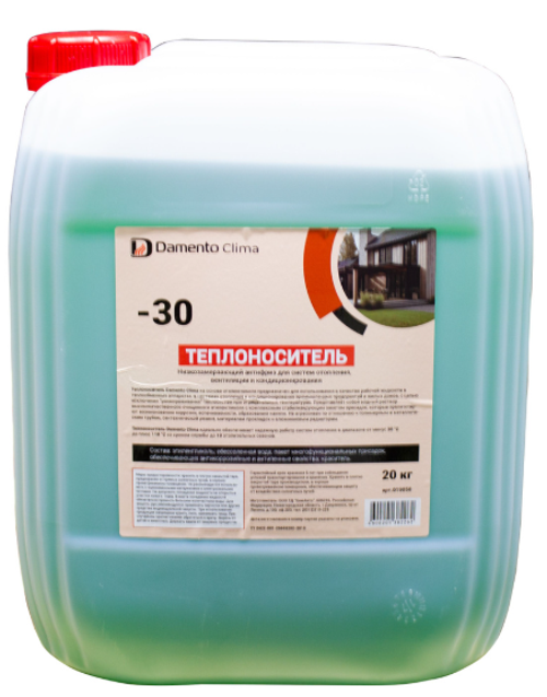 Теплоноситель Даменто Клима -30 Канистра 20КГ (этиленгликоль)
