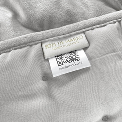 Покрывало 240x260 Sofi De MarkO Иоланта серебряно-серое