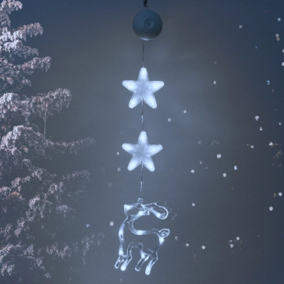 Фигура светодиодная «Олень» 11.5*17 см (батарейки 3 ААА), 1 реж, Белый