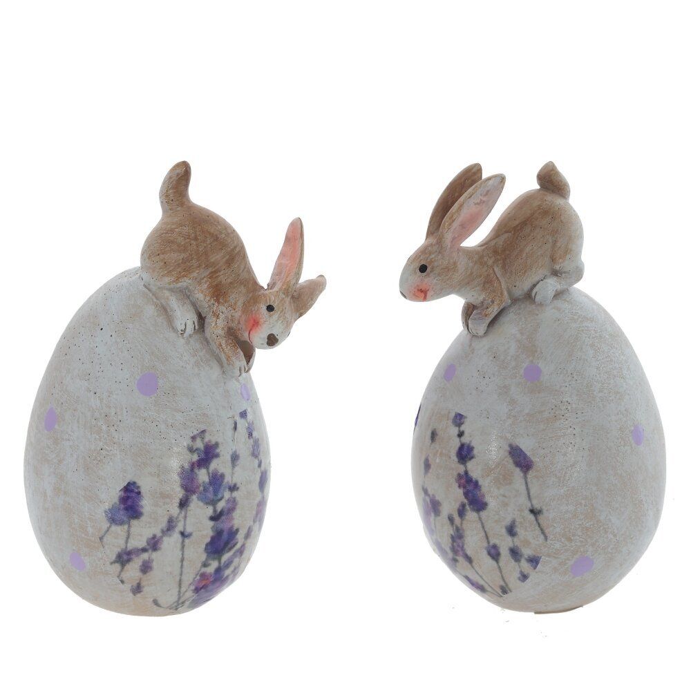 GAEM Фигурка декоративная "Заяц на яйце", L4 W4 H6 см, 2в.