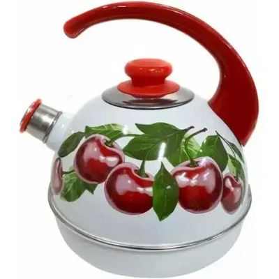 Чайник эмалированный 3,5л «Вишневый сад» Т04/35/03/28/Н13