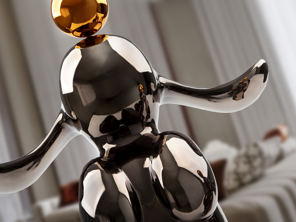 Conejo Декоративная фигура medium серый/оранжевый