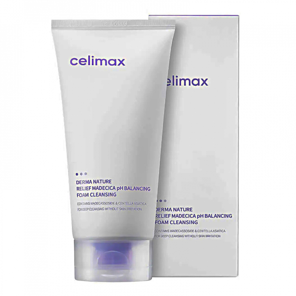 Пенка для умывания CELIMAX Derma Nature Relief Madecica pH Balancing Foam Cleansing (150мл)