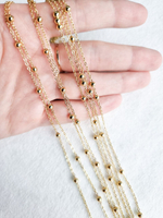 25623-з Цепь 3мм с шариками, позолота