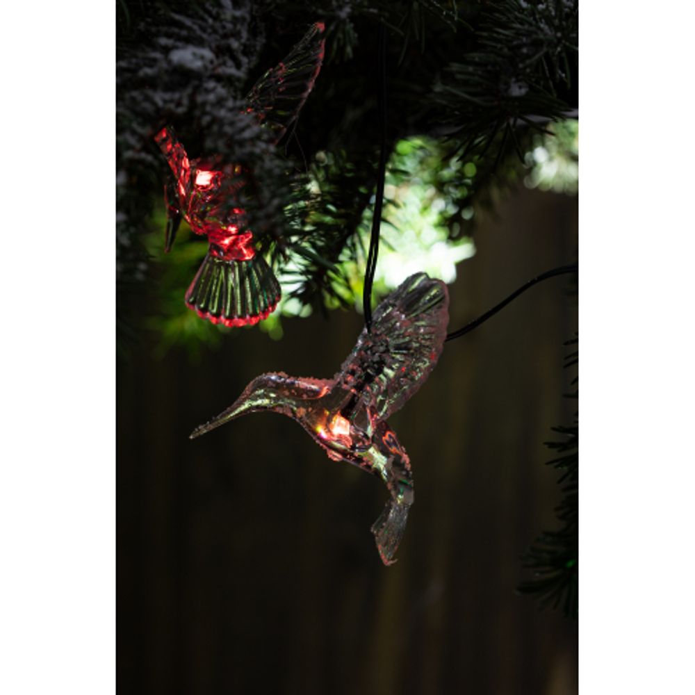 Садовая гирлянда ЭРА ERASF22-26 Колибри на солнечной батарее 3.8 метра | Садовые декоративные светильники