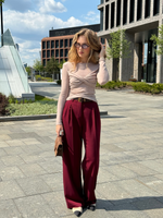 Брюки Office винный