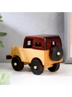 машинка из дерева "Джип" 7х5х13 см