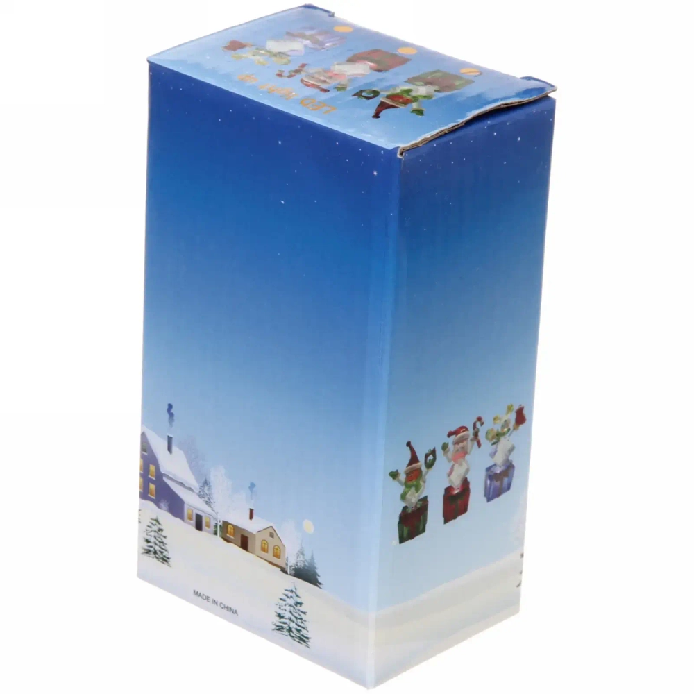 Сувенир с подсветкой «Снеговик с венком» 10,5 см