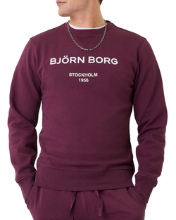 Мужская теннисная кофта Björn Borg Crew - Фиолетовый