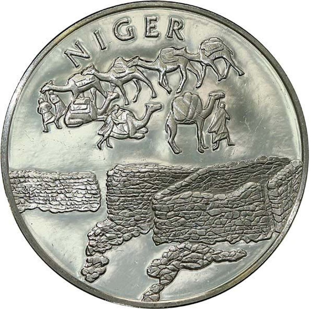 France, Les Médailles des Nations du Monde Niger Medal, 1980