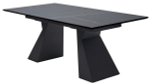Стол М-City DISAUR Богарт 200 Титан (Titanium Black Pulido), керамика, Черный