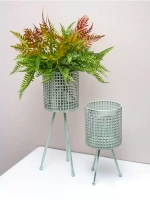 Кашпо металлическое на ножках 45,5*21,5см