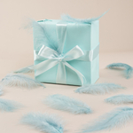 Перья ретро голубой 12-15 см, 30 шт ВВ