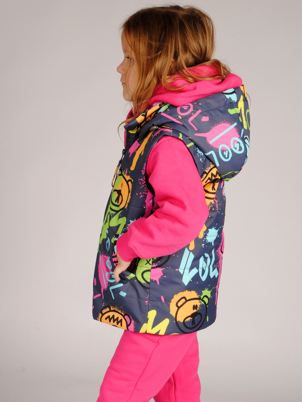 Жилет демисезонный мембрана для девочки 2-8 лет Милашка Сьюзи