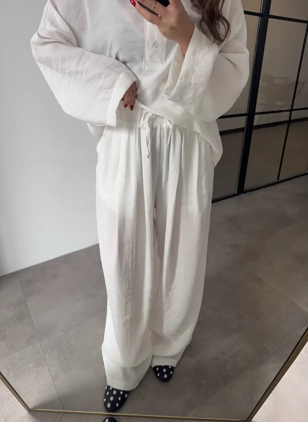 Костюм с кимоно с брюками на эластичном поясе