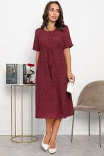 Платье Майя (бордовое/горох) П13984-3М LT Collection