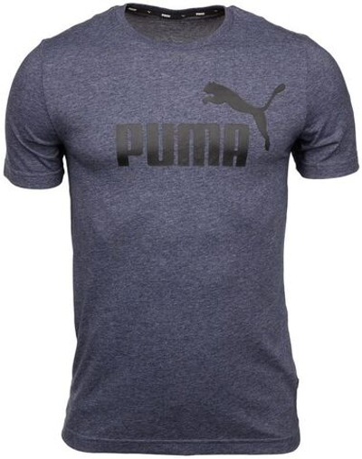 Мужская теннисная футболка Puma ESS Heather Tee Peacoat - peacoat