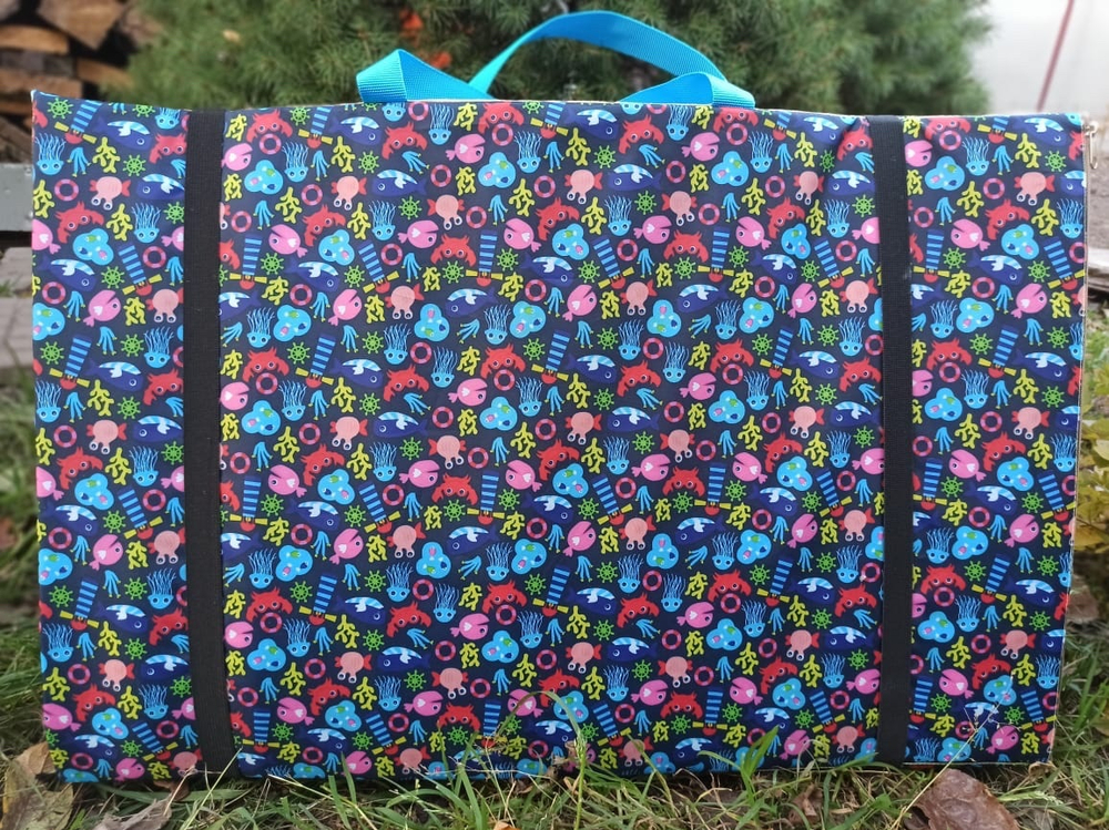 Коврик детский, Океан, синий цвет 120*160 см.