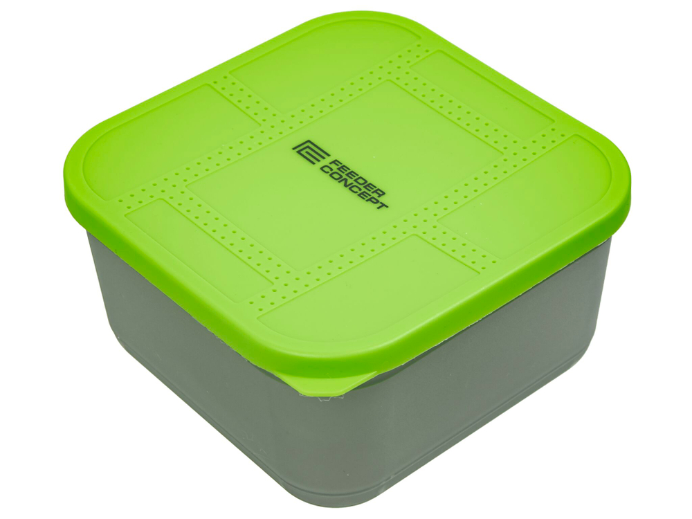 Коробка рыболовная для прикормки и насадки с вентилируемой крышкой и лотком FC FEEDER BAIT BOX 170×170×95
