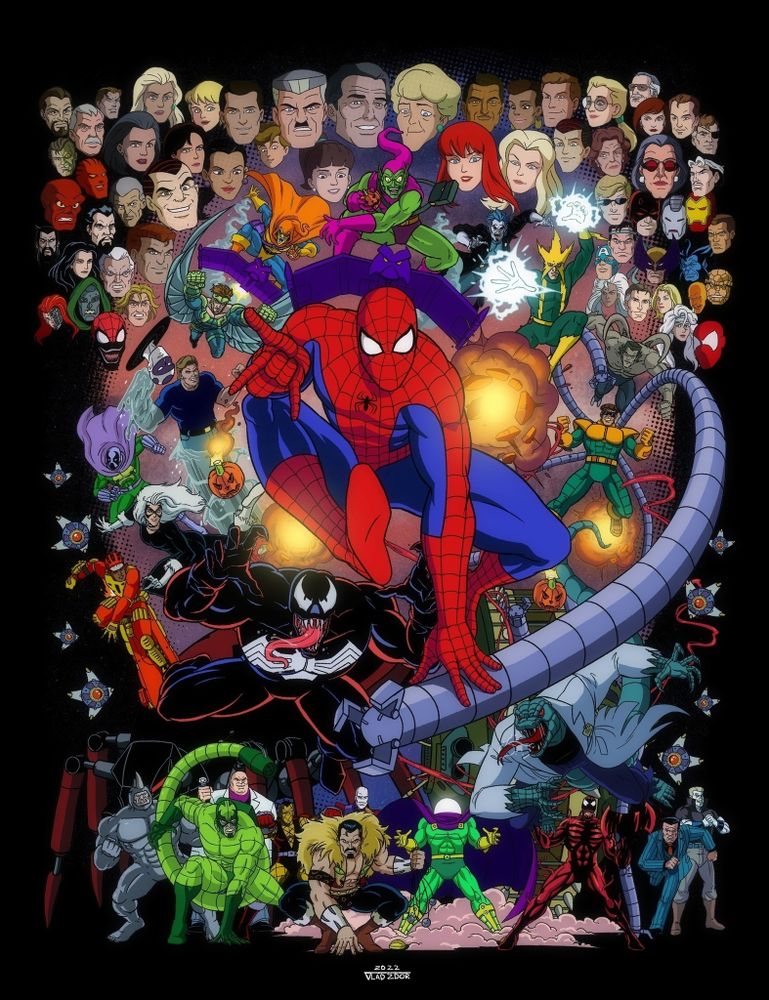 Постер &quot;Spider-Man 1994 Tribute VHS Variant&quot; двусторонний
