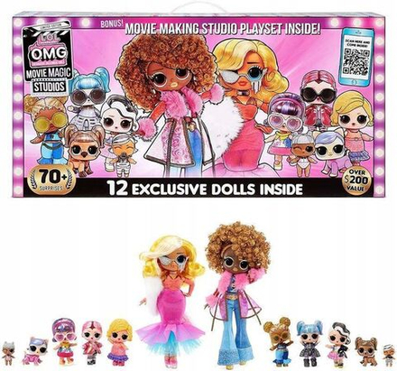 Кукла LOL Surprise OMG Movie Magic - Набор кукол Киностудия из 12 кукол и 70 сюрпризов - Лол 576532