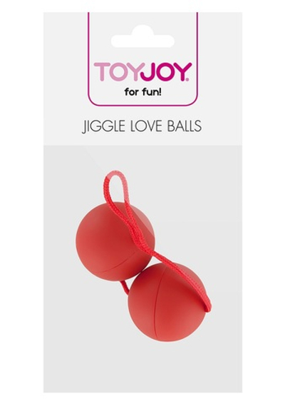 Красные вагинальные шарики JIGGLE LOVE BALLS